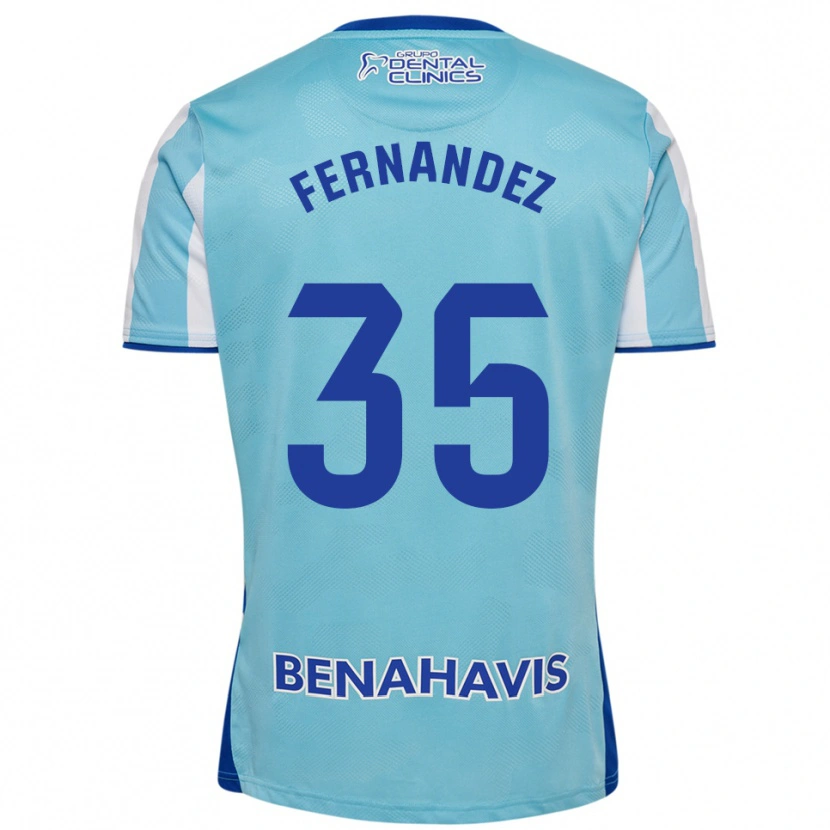 Danxen Heren Inés Fernández #35 Hemelsblauw Wit Thuisshirt Thuistenue 2025/26 T-Shirt