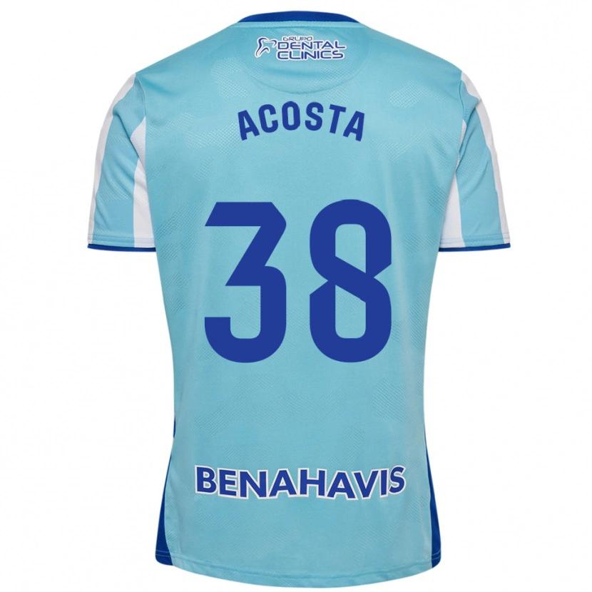 Danxen Heren Judith Acosta #38 Hemelsblauw Wit Thuisshirt Thuistenue 2025/26 T-Shirt