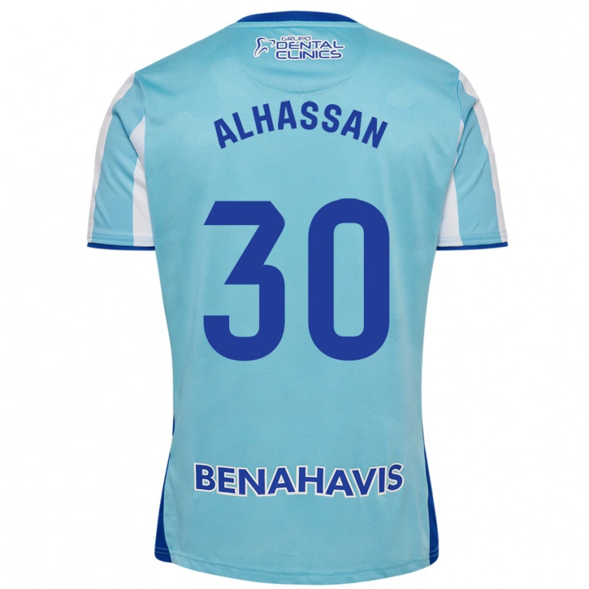 Danxen Heren Mubarak Alhassan #30 Hemelsblauw Wit Thuisshirt Thuistenue 2025/26 T-Shirt