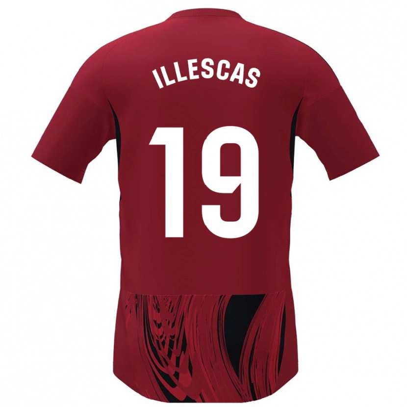 Danxen Heren Marino Illescas #19 Rood Zwart Thuisshirt Thuistenue 2025/26 T-Shirt