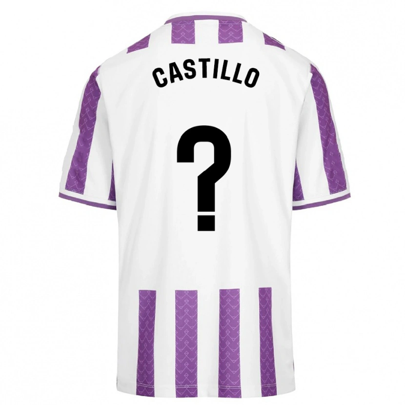 Danxen Heren Gonzalo Castillo #0 Paars Wit Thuisshirt Thuistenue 2025/26 T-Shirt