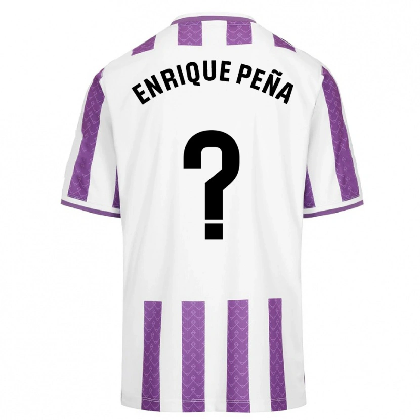 Danxen Heren Enrique Peña #0 Paars Wit Thuisshirt Thuistenue 2025/26 T-Shirt
