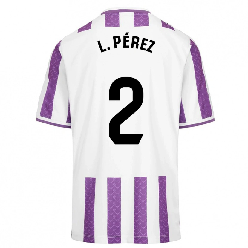 Danxen Heren Luis Pérez #2 Paars Wit Thuisshirt Thuistenue 2025/26 T-Shirt