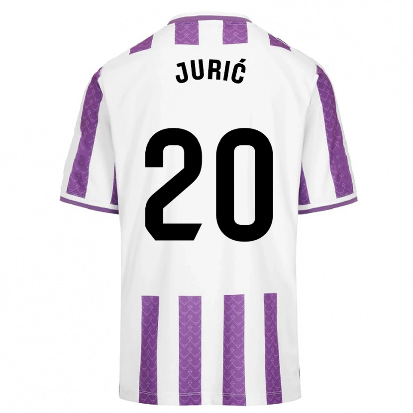 Danxen Heren Stanko Juric #20 Paars Wit Thuisshirt Thuistenue 2025/26 T-Shirt