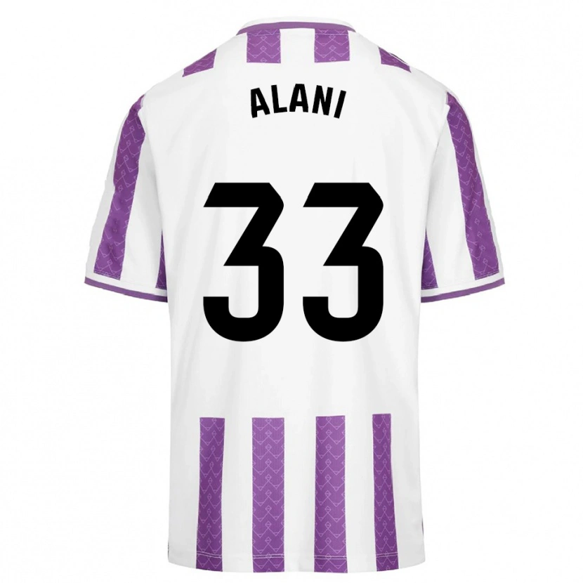 Danxen Heren Ibrahim Alani #33 Paars Wit Thuisshirt Thuistenue 2025/26 T-Shirt