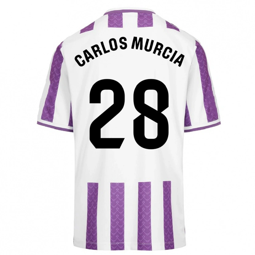 Danxen Heren Juan Carlos Murcia #28 Paars Wit Thuisshirt Thuistenue 2025/26 T-Shirt