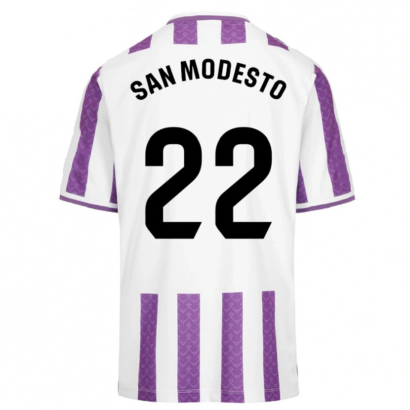 Danxen Heren Hugo San Modesto #22 Paars Wit Thuisshirt Thuistenue 2025/26 T-Shirt