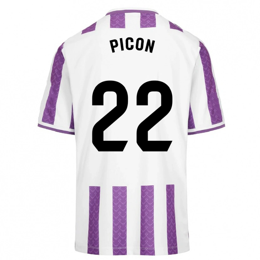 Danxen Heren Pablo Picón #22 Paars Wit Thuisshirt Thuistenue 2025/26 T-Shirt
