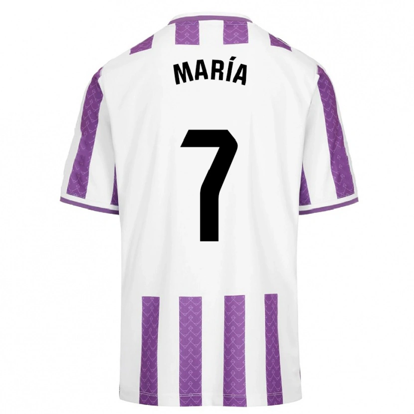 Danxen Heren María González Bombín #7 Paars Wit Thuisshirt Thuistenue 2025/26 T-Shirt