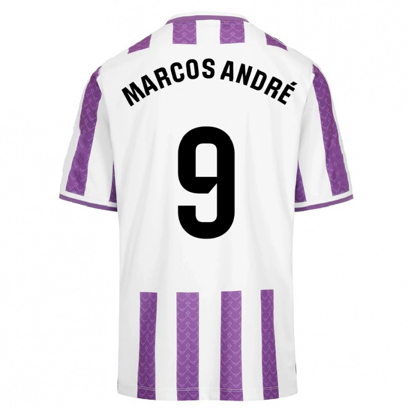 Danxen Heren Marcos André #9 Paars Wit Thuisshirt Thuistenue 2025/26 T-Shirt