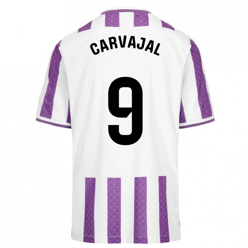 Danxen Heren Ángel Carvajal #9 Paars Wit Thuisshirt Thuistenue 2025/26 T-Shirt