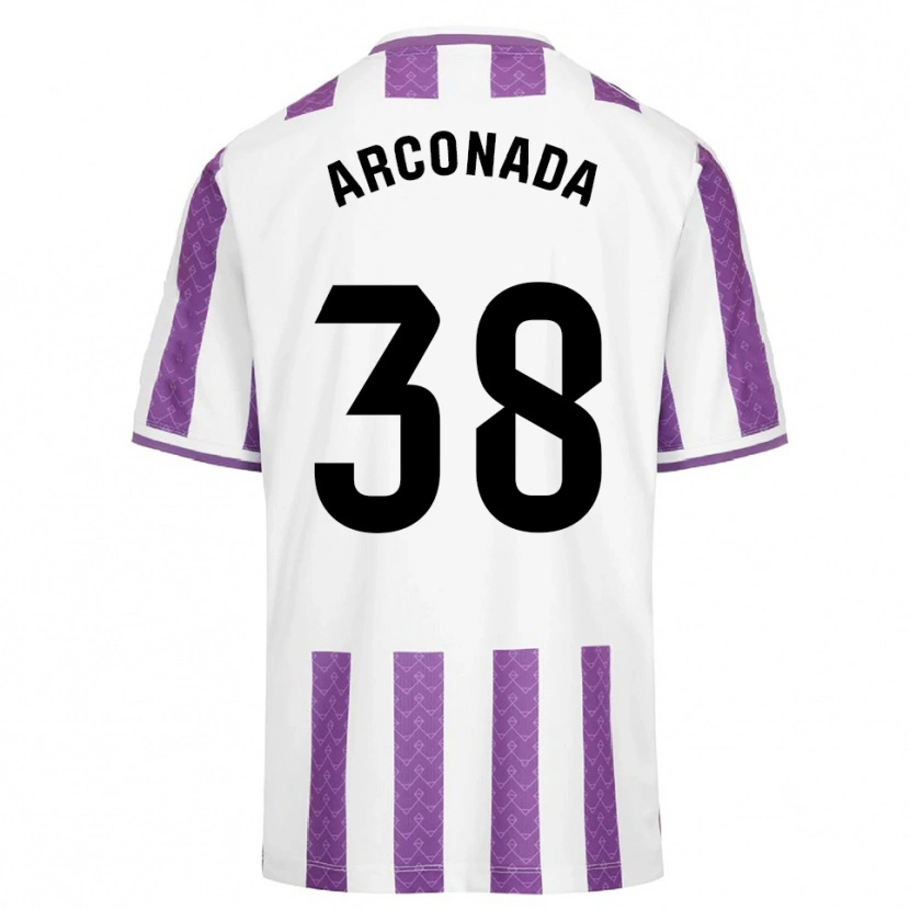 Danxen Heren Diego Arconada #38 Paars Wit Thuisshirt Thuistenue 2025/26 T-Shirt