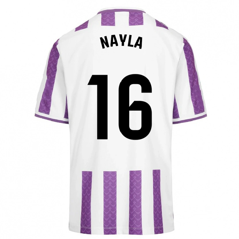 Danxen Heren Nayla Manrique Pajares #16 Paars Wit Thuisshirt Thuistenue 2025/26 T-Shirt