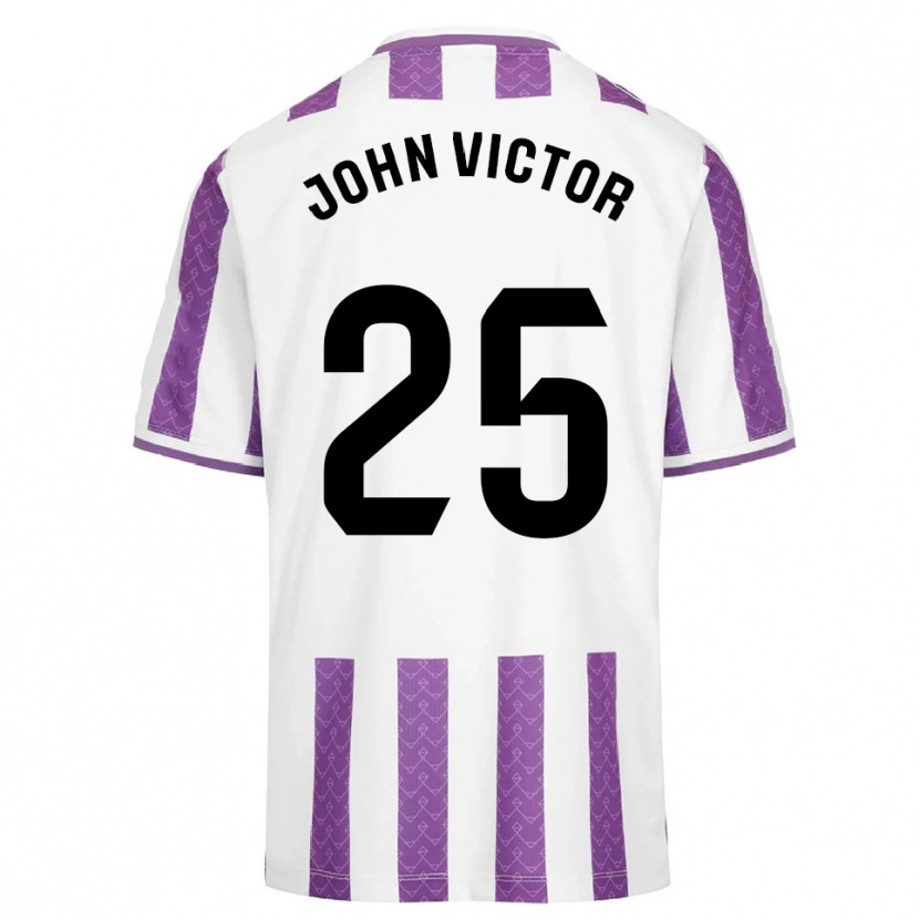 Danxen Heren John Victor #25 Paars Wit Thuisshirt Thuistenue 2025/26 T-Shirt