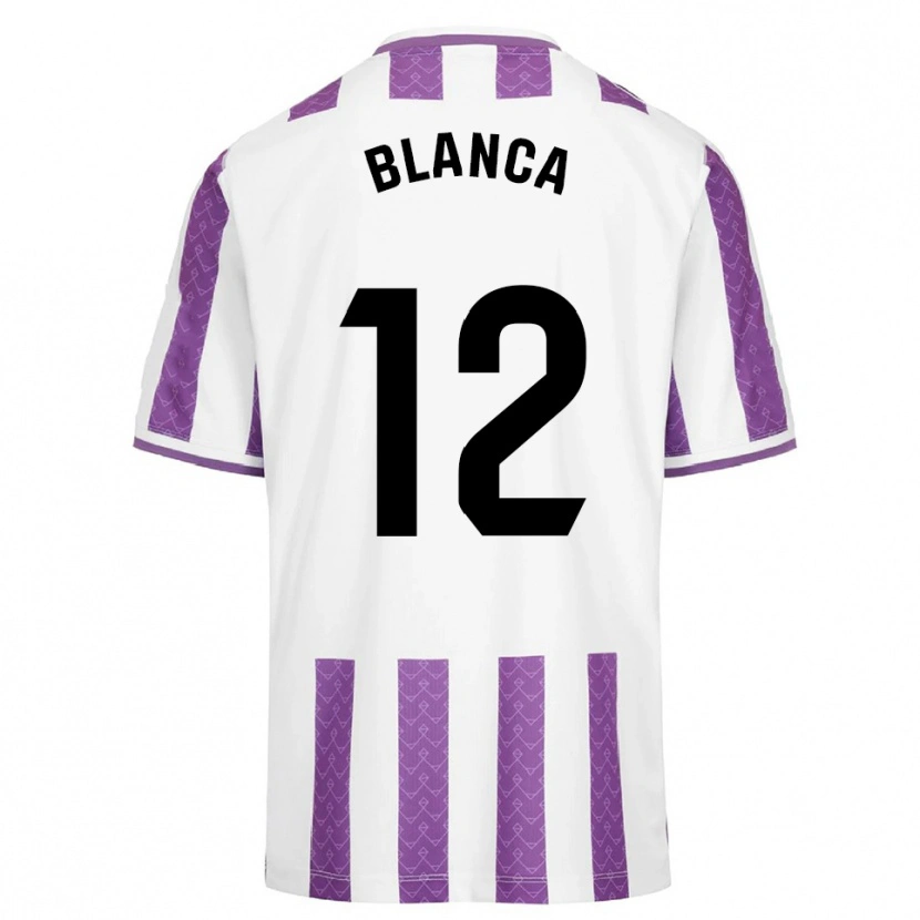 Danxen Heren Blanca Serrano Llanos #12 Paars Wit Thuisshirt Thuistenue 2025/26 T-Shirt