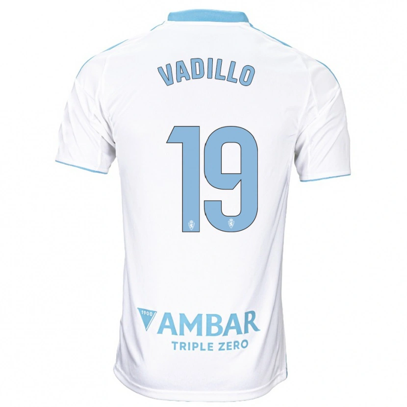Danxen Heren Iker Vadillo #19 Wit Hemelsblauw Thuisshirt Thuistenue 2025/26 T-Shirt