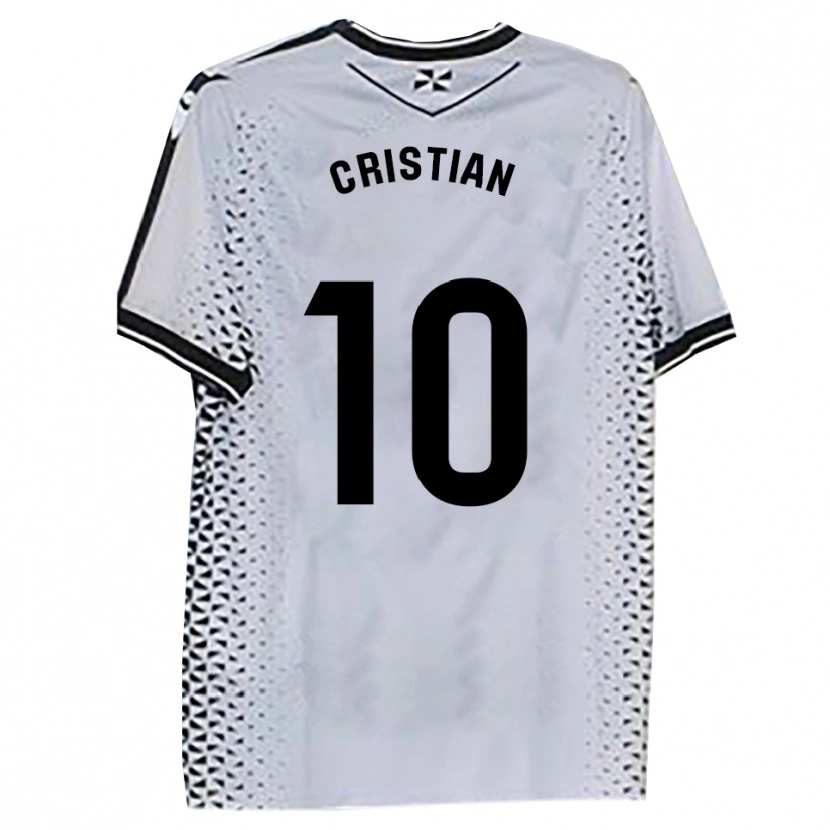 Danxen Heren Cristian Rodríguez #10 Wit Zwart Thuisshirt Thuistenue 2025/26 T-Shirt