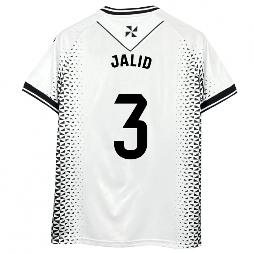 Danxen Heren Jalid #3 Wit Zwart Thuisshirt Thuistenue 2025/26 T-Shirt