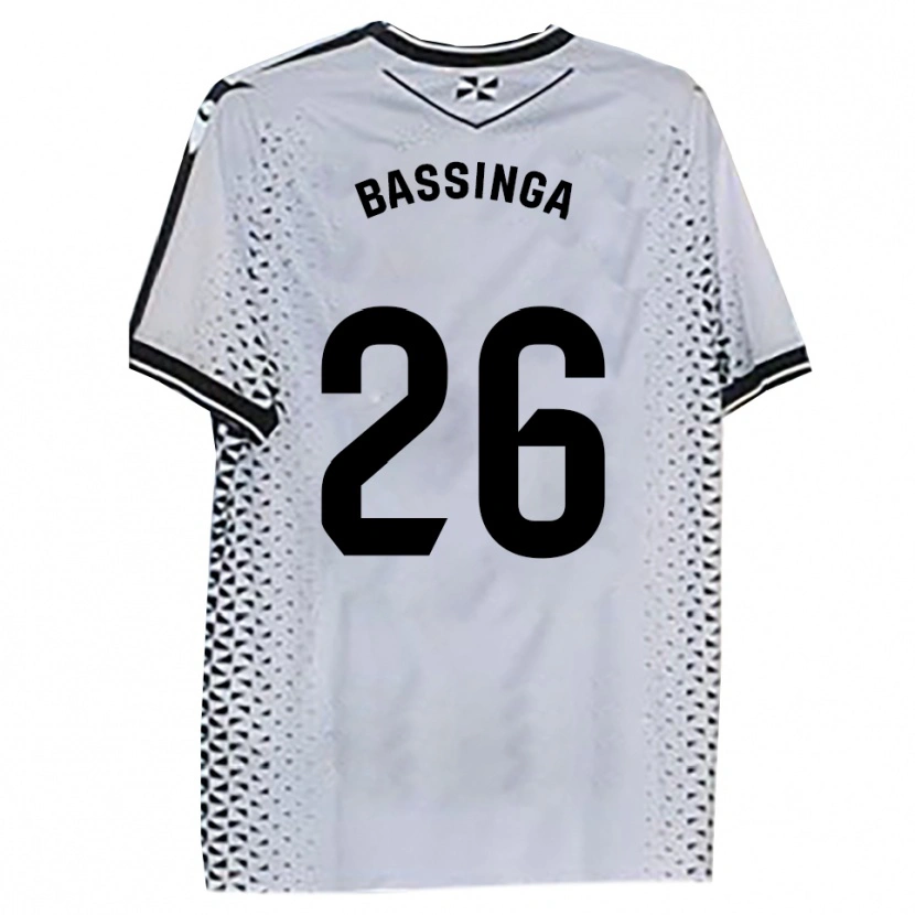 Danxen Heren Aboubacar Bassinga #26 Wit Zwart Thuisshirt Thuistenue 2025/26 T-Shirt