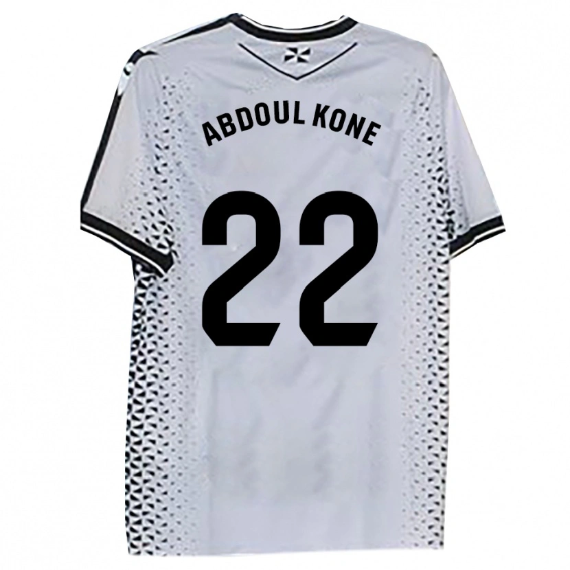 Danxen Heren Kialy Abdoul Kone #22 Wit Zwart Thuisshirt Thuistenue 2025/26 T-Shirt