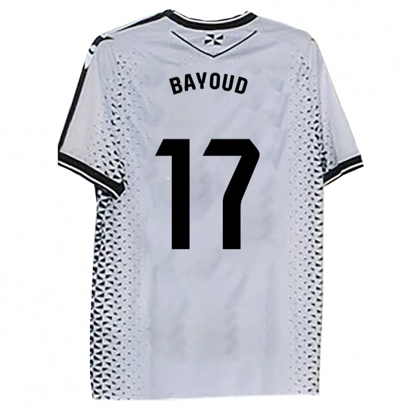 Danxen Heren Taufek Bayoud #17 Wit Zwart Thuisshirt Thuistenue 2025/26 T-Shirt