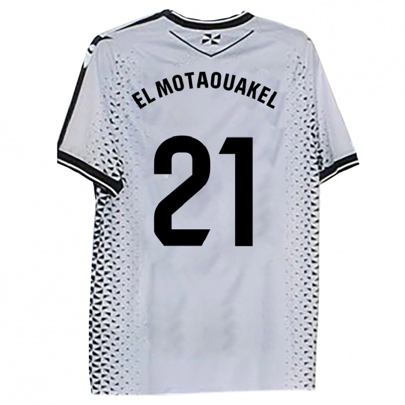 Danxen Heren Hamza El Motaouakel #21 Wit Zwart Thuisshirt Thuistenue 2025/26 T-Shirt