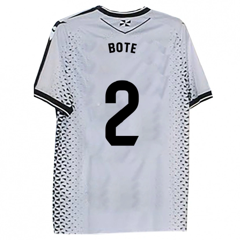 Danxen Heren Jorge Bote #2 Wit Zwart Thuisshirt Thuistenue 2025/26 T-Shirt
