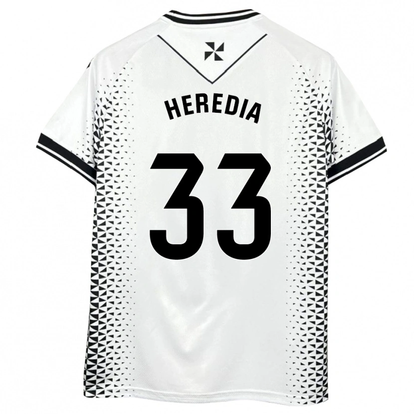 Danxen Heren Juanpe Heredia #33 Wit Zwart Thuisshirt Thuistenue 2025/26 T-Shirt
