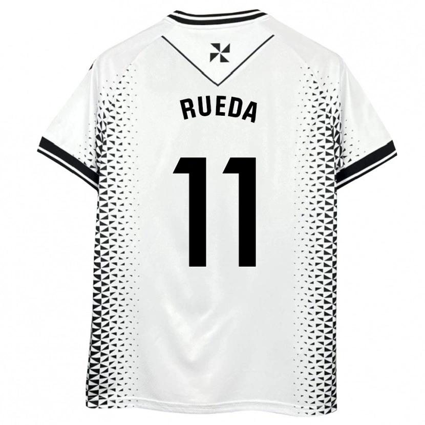 Danxen Heren Adri Rueda #11 Wit Zwart Thuisshirt Thuistenue 2025/26 T-Shirt