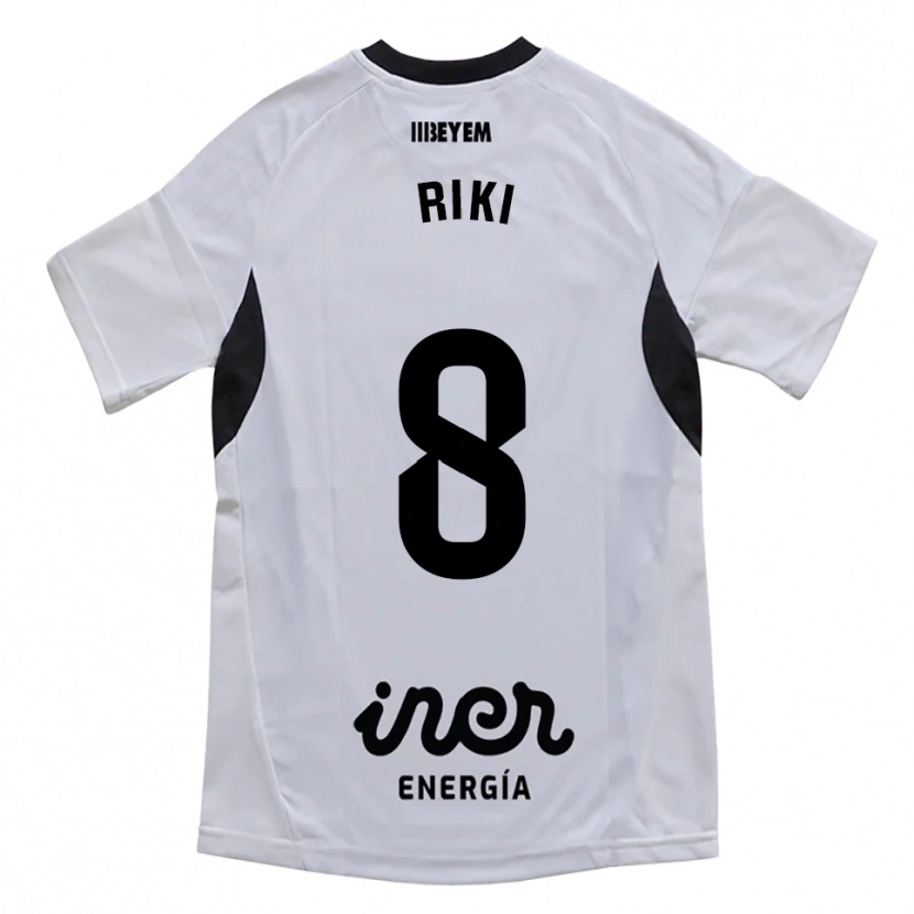 Danxen Heren Riki Rodríguez #8 Wit Paars Thuisshirt Thuistenue 2025/26 T-Shirt