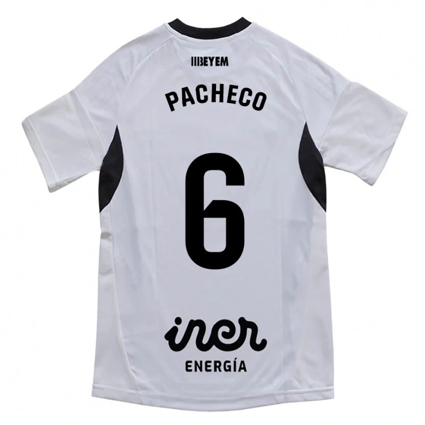 Danxen Heren Antonio Pacheco #6 Wit Paars Thuisshirt Thuistenue 2025/26 T-Shirt