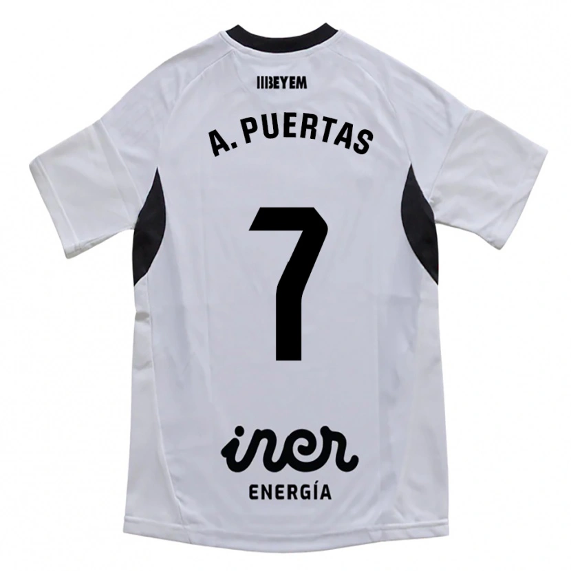 Danxen Heren Antonio Puertas #7 Wit Paars Thuisshirt Thuistenue 2025/26 T-Shirt