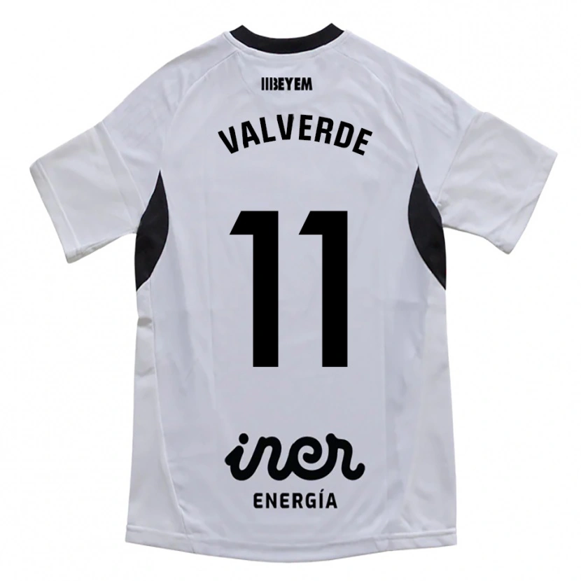 Danxen Heren Victor Valverde #11 Wit Paars Thuisshirt Thuistenue 2025/26 T-Shirt