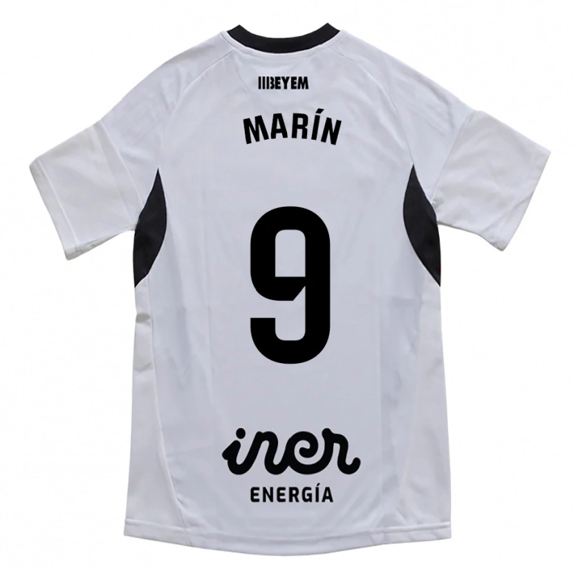 Danxen Heren Higinio Marín #9 Wit Paars Thuisshirt Thuistenue 2025/26 T-Shirt