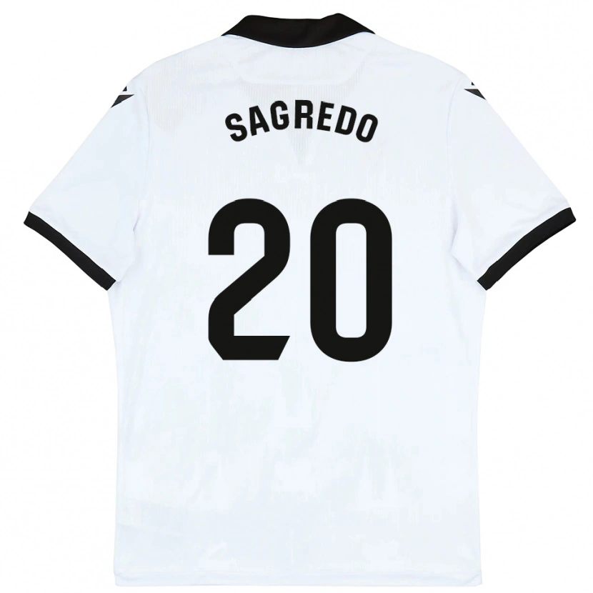 Danxen Heren Pablo Sagredo #20 Wit Zwart Thuisshirt Thuistenue 2025/26 T-Shirt