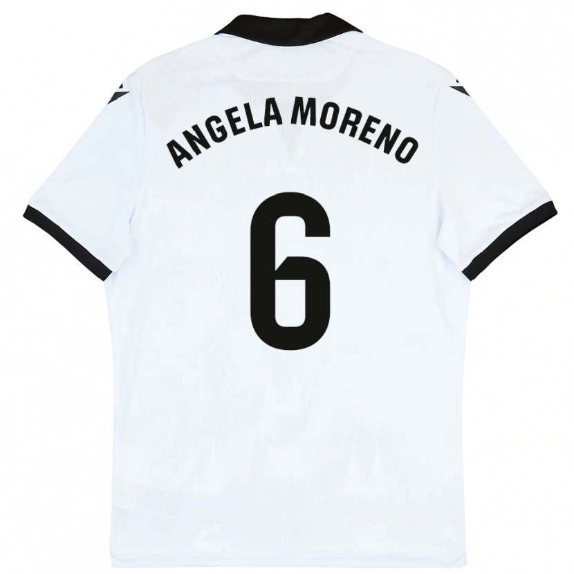 Danxen Heren Angela Moreno #6 Wit Zwart Thuisshirt Thuistenue 2025/26 T-Shirt