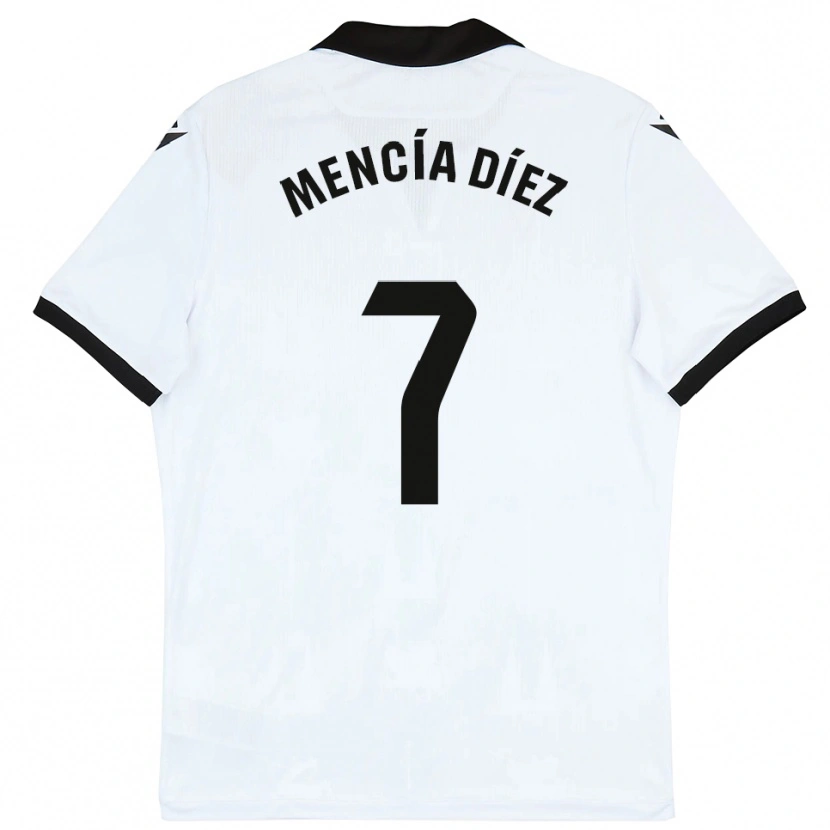Danxen Heren Mencía Díez #7 Wit Zwart Thuisshirt Thuistenue 2025/26 T-Shirt