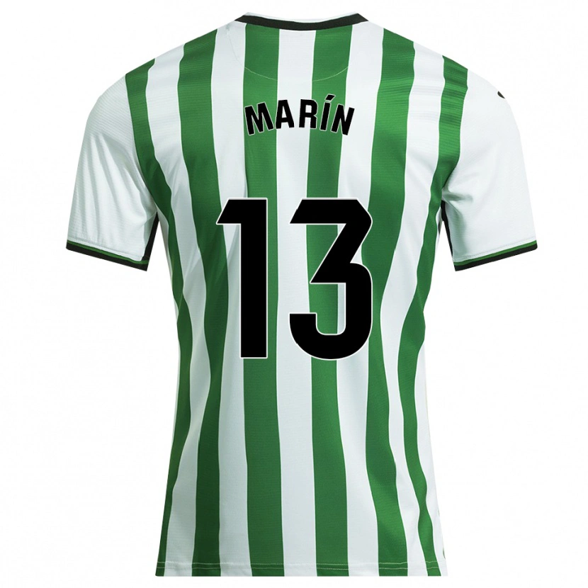 Danxen Heren Carlos Marín #13 Wit Groen Thuisshirt Thuistenue 2025/26 T-Shirt
