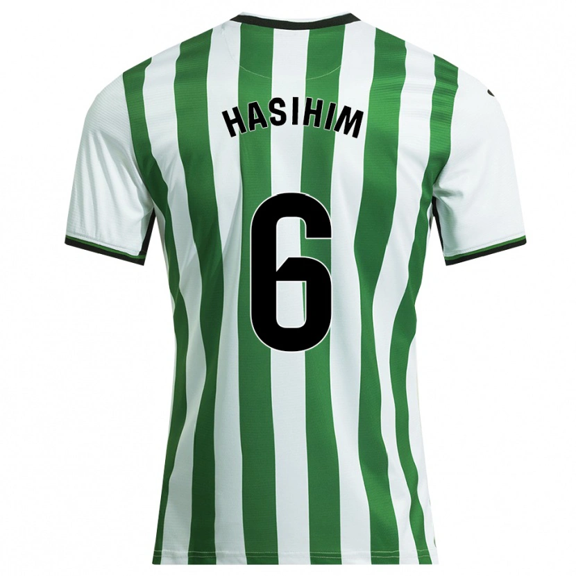 Danxen Heren Hasihim #6 Wit Groen Thuisshirt Thuistenue 2025/26 T-Shirt