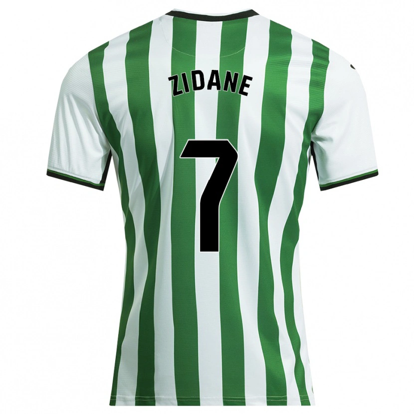 Danxen Heren Théo Zidane #7 Wit Groen Thuisshirt Thuistenue 2025/26 T-Shirt