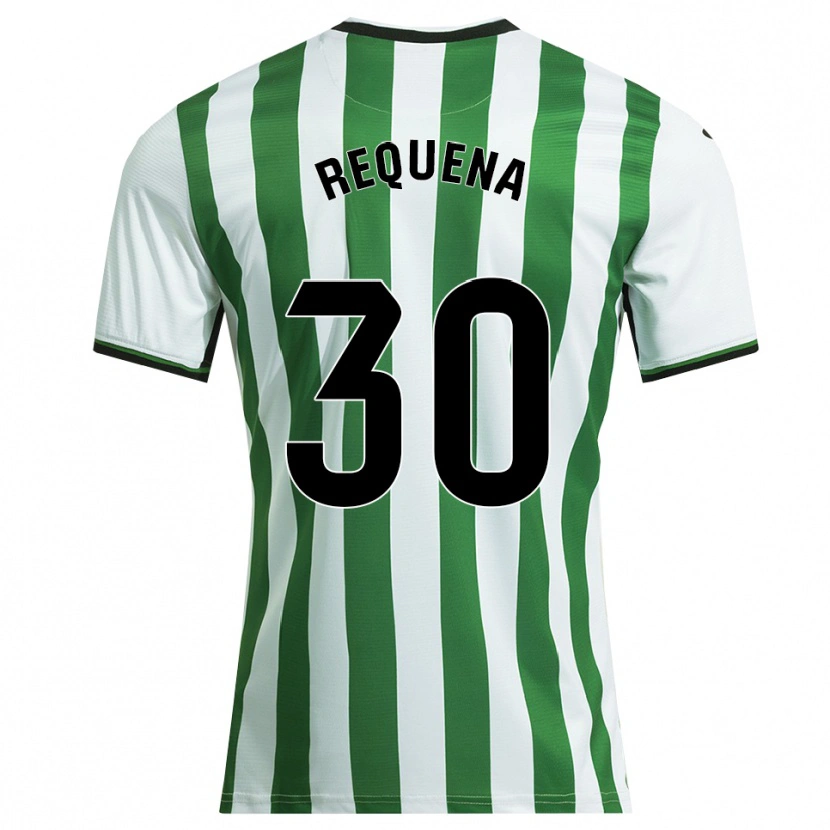 Danxen Heren Dani Requena #30 Wit Groen Thuisshirt Thuistenue 2025/26 T-Shirt