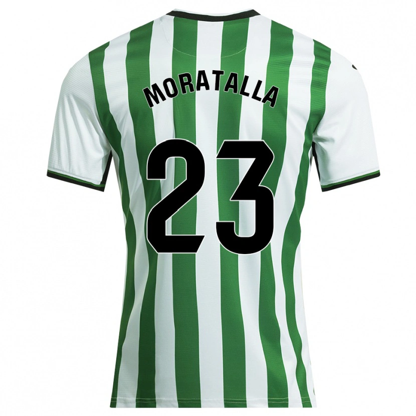 Danxen Heren Gonzalo Moratalla #23 Wit Groen Thuisshirt Thuistenue 2025/26 T-Shirt