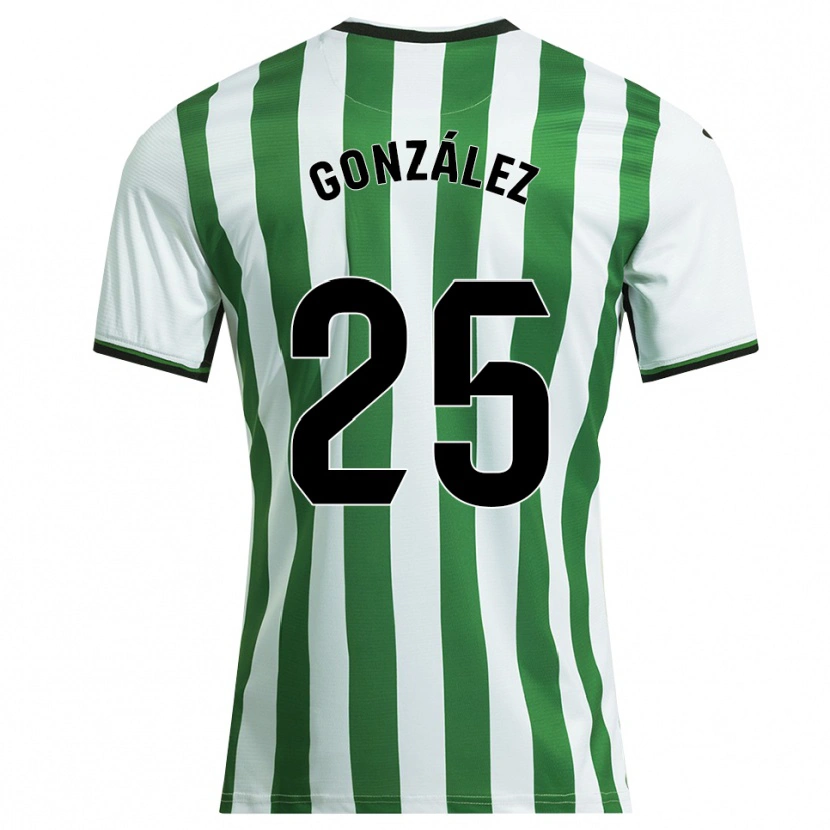Danxen Heren Dani González #25 Wit Groen Thuisshirt Thuistenue 2025/26 T-Shirt