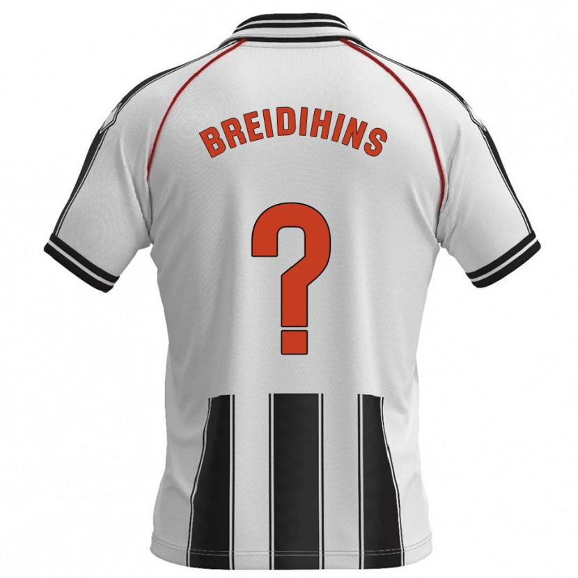 Danxen Heren Kirils Bredihins #0 Wit Zwart Thuisshirt Thuistenue 2025/26 T-Shirt
