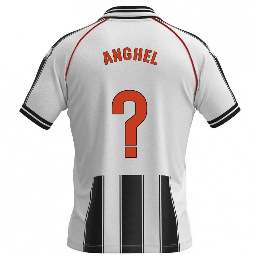 Danxen Heren Nicolas Anghel #0 Wit Zwart Thuisshirt Thuistenue 2025/26 T-Shirt