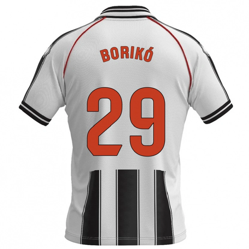Danxen Heren Santi Borikó #29 Wit Zwart Thuisshirt Thuistenue 2025/26 T-Shirt