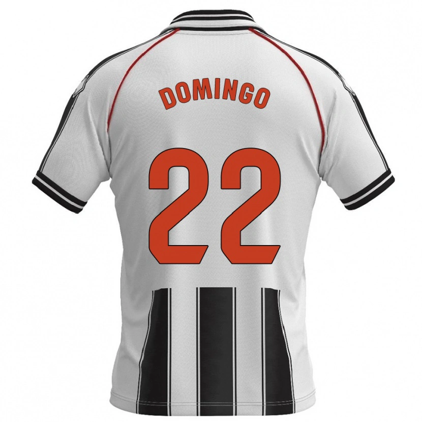 Danxen Heren Jorge Domingo #22 Wit Zwart Thuisshirt Thuistenue 2025/26 T-Shirt