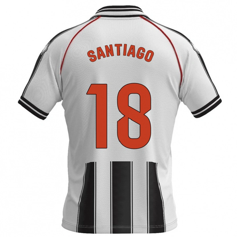 Danxen Heren Pablo Santiago #18 Wit Zwart Thuisshirt Thuistenue 2025/26 T-Shirt