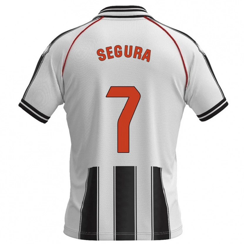 Danxen Heren Carlos Segura #7 Wit Zwart Thuisshirt Thuistenue 2025/26 T-Shirt