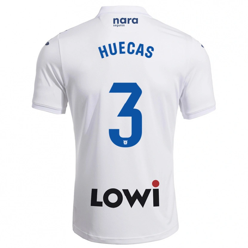 Danxen Heren Sergio Huecas #3 Wit Marineblauw Thuisshirt Thuistenue 2025/26 T-Shirt